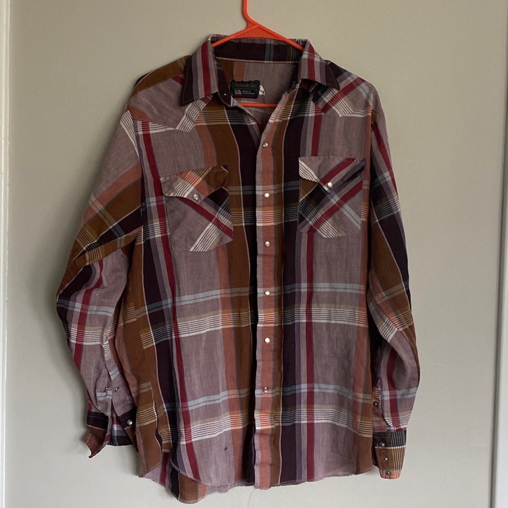 Men’s vintage Panhandle Slim snap button western